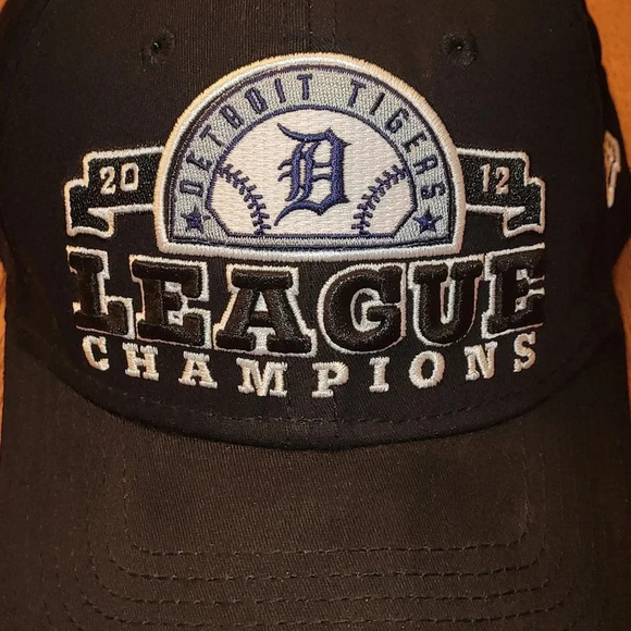 Detroit Tigers MLB 2012 League Champions med-lrg Men's hat New Era Authentic cap - Picture 3 of 9